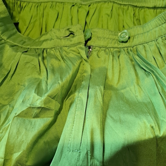 Lilly Pulitzer white label size 8 green silk skirt EUC - Picture 4 of 5